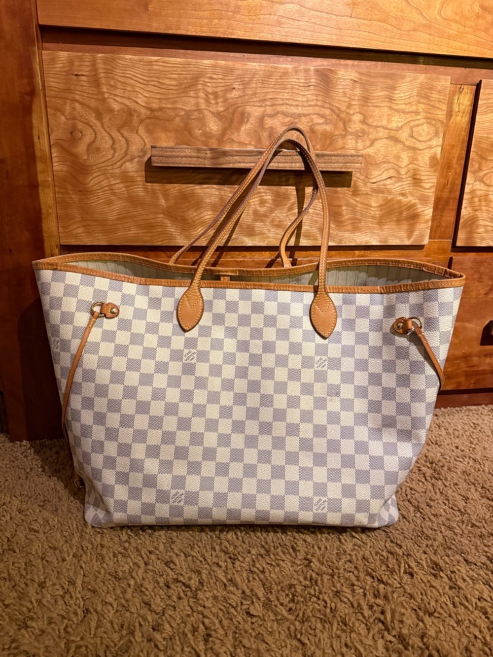 Louis Vuitton Neverfull GM Damien Azur Tote - Picture 2 of 4